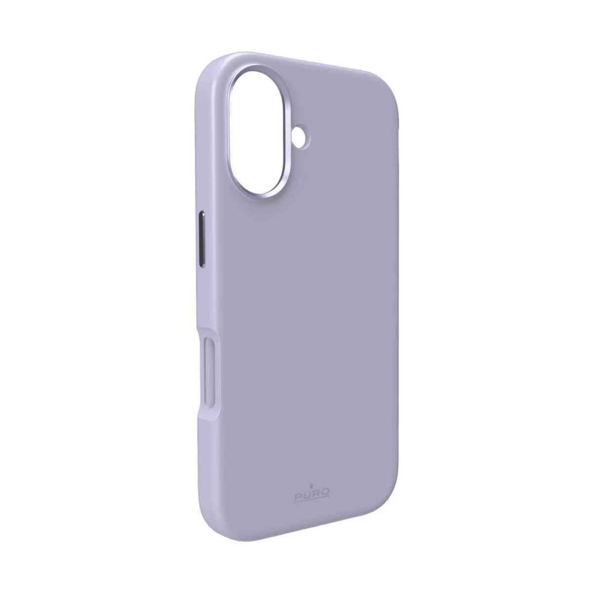 Dėklas Su Aliuminio Mygtukais iphone 17 Icon Mag Pro Liquid Silicone Magsafe - Levandų Spalvos