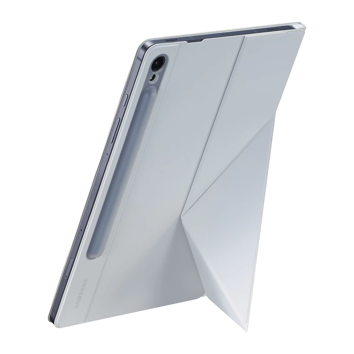 Dėklas Su Atlenkiamu Dangteliu Ir Stovu, Skirtas samsung Galaxy Tab S9 Smart Book Cover, Baltas