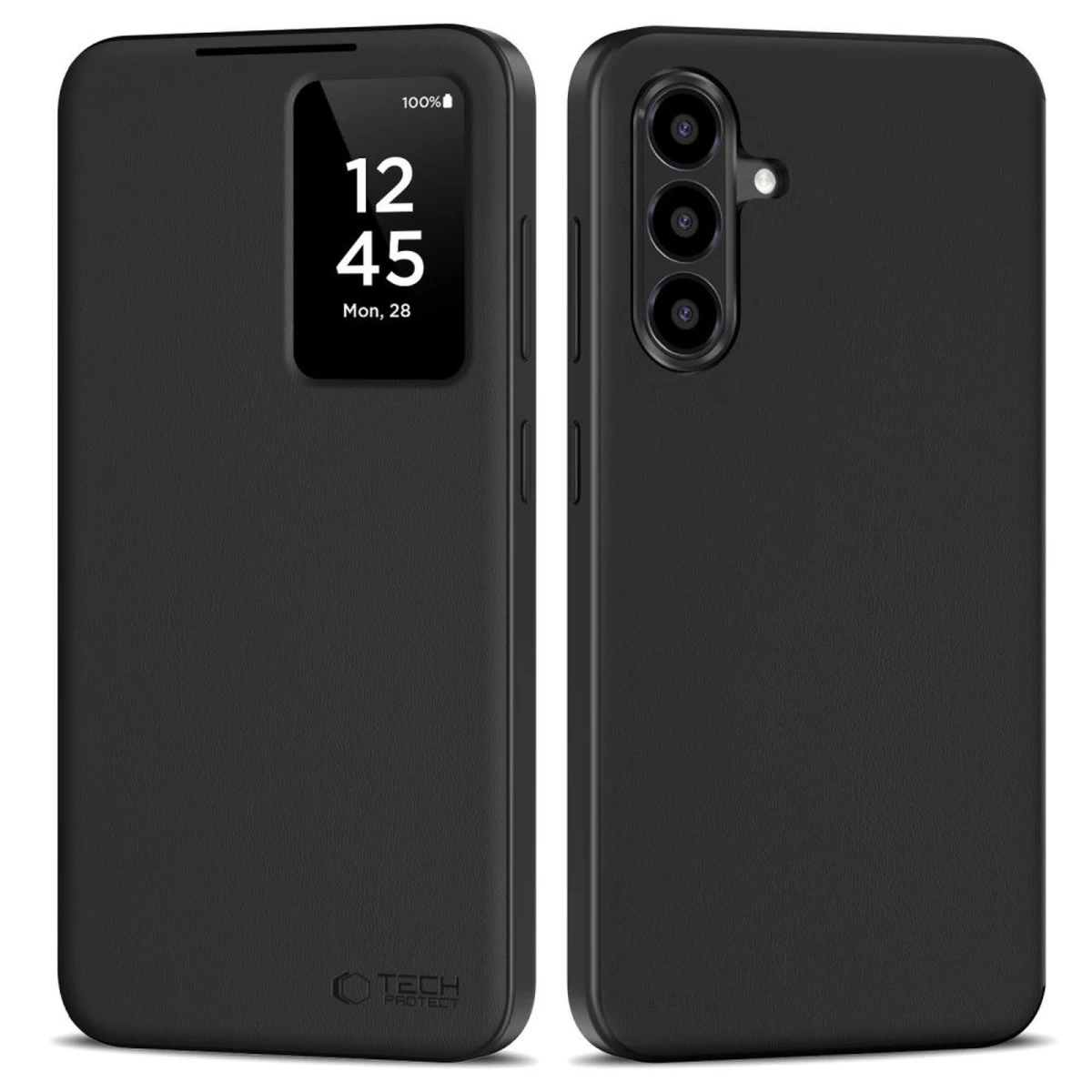 Dėklas Su Atlenkiamu Dangteliu, Skirtas samsung Galaxy A56 5g Smart Wallet - Matinės Juodos Spalvos