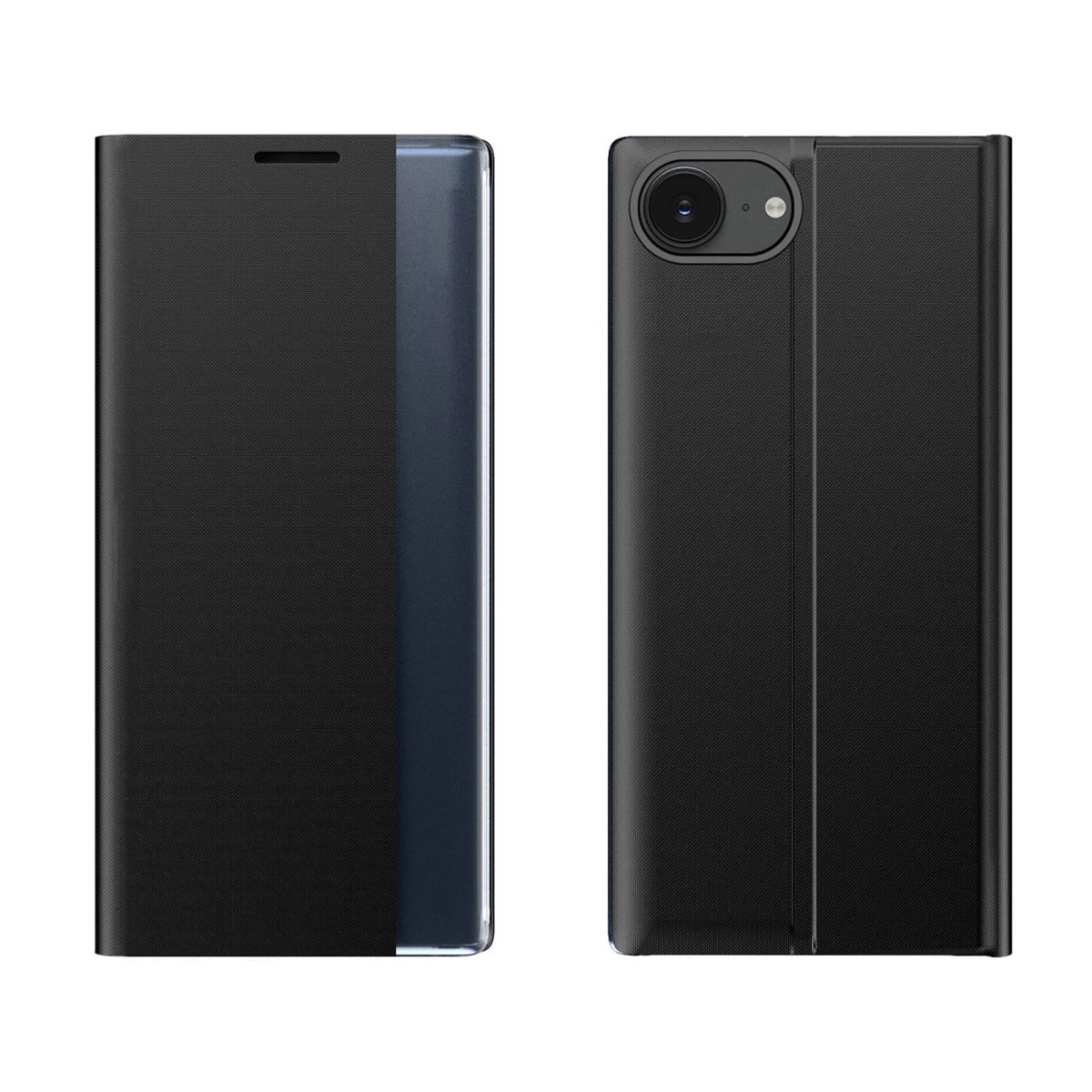 Dėklas Su Atlenkiamuoju Dangteliu, Skirtas iphone 16e New Sleep Case - Juodas