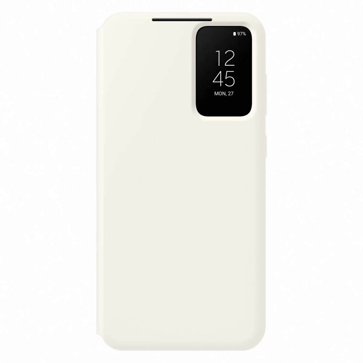 Dėklas Su Atvartu, Skirtas samsung Galaxy S23+ Smart View Wallet Case, Kreminis