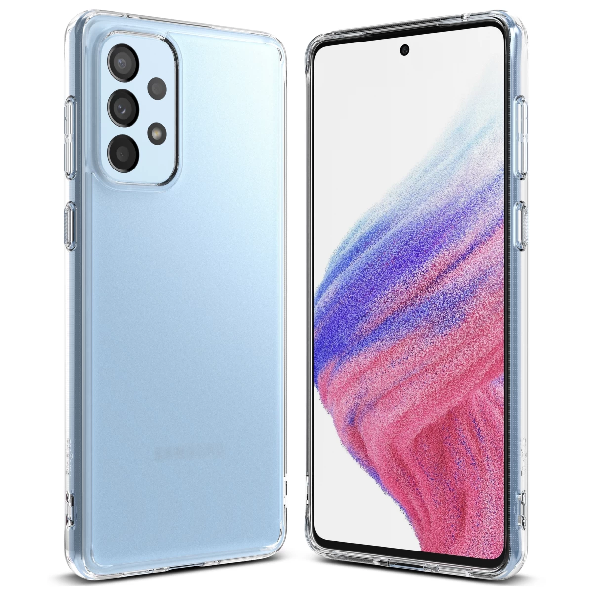 Dėklas Su Geliniu Rėmeliu Galaxy A73 Fusion Matte Translucent