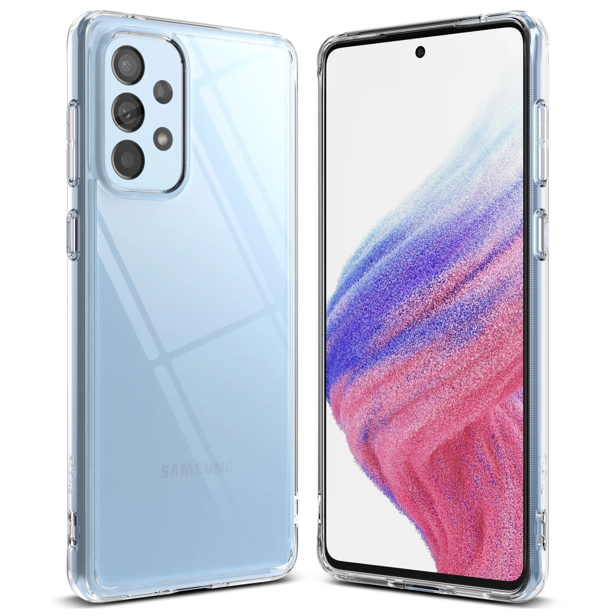 Dėklas Su Geliniu Rėmeliu Galaxy A73 Fusion Skaidrus