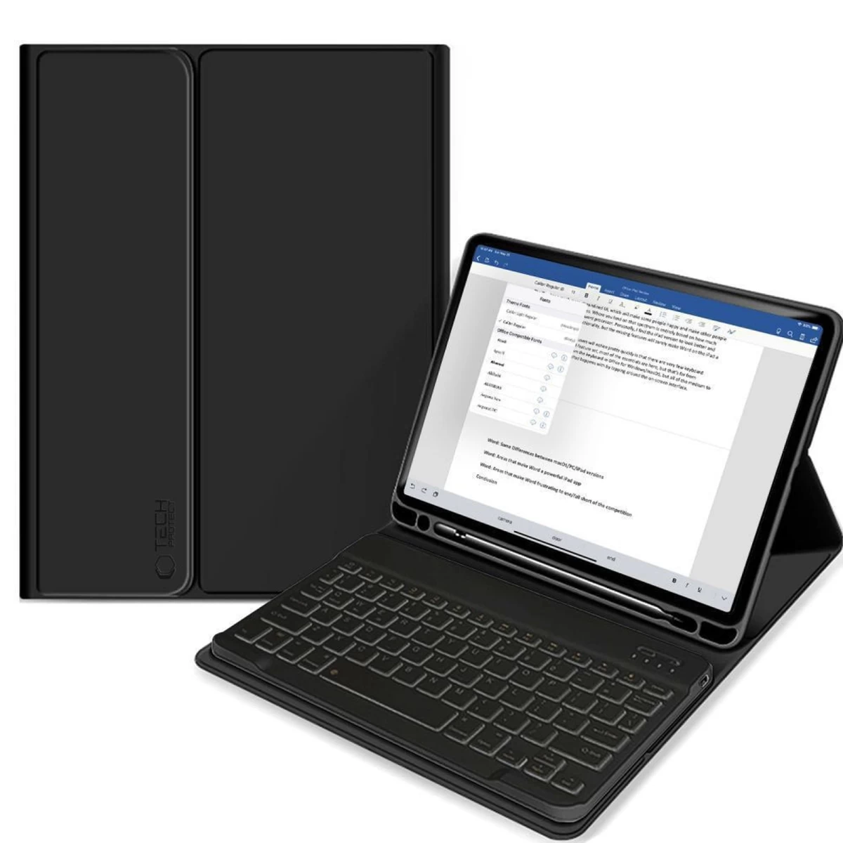 Dėklas Su Klaviatūra ipad 10,9'' 2022 - Juodas