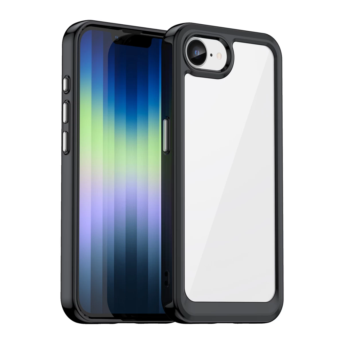 Dėklas Su Lanksčiu Rėmeliu, Skirtas iphone 16e, outer Space Case - Juodas