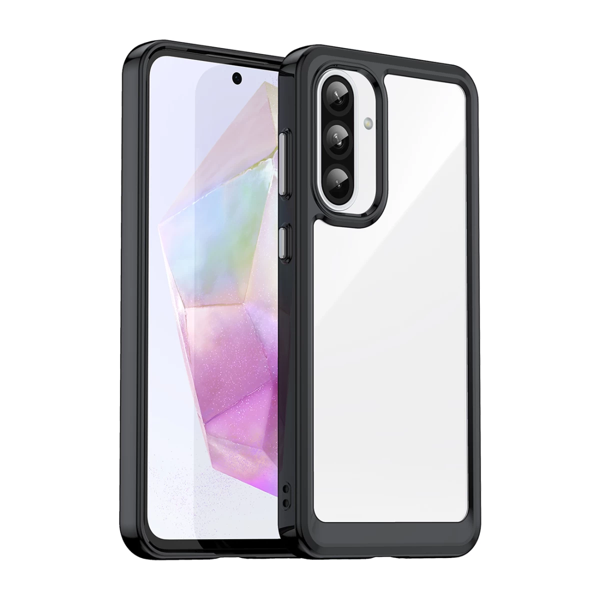 Dėklas Su Lanksčiu Rėmeliu, Skirtas samsung Galaxy A26 Outer Space Case - Juodas