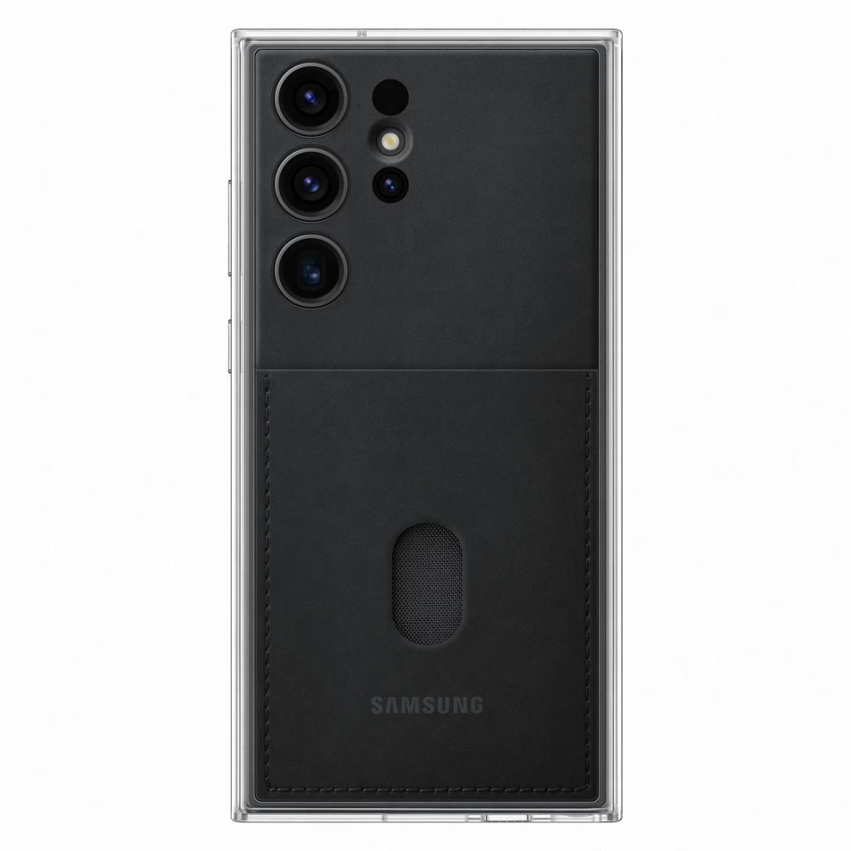 Dėklas Su Nuimama Nugarėle Galaxy S23 Ultra Frame Cover Juodas