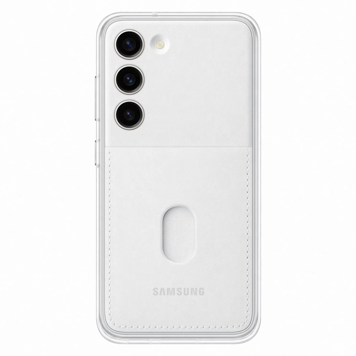 Dėklas Su Nuimama Nugarėle samsung Galaxy S23 Frame Cover, Baltas