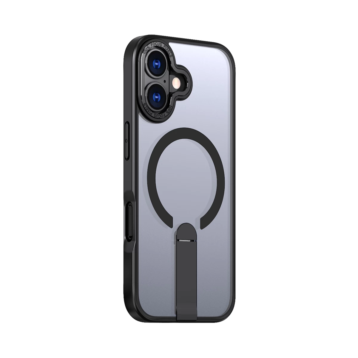 Dėklas Su Stovu iphone 17 Hybrid Armor X Magsafe - Juodas