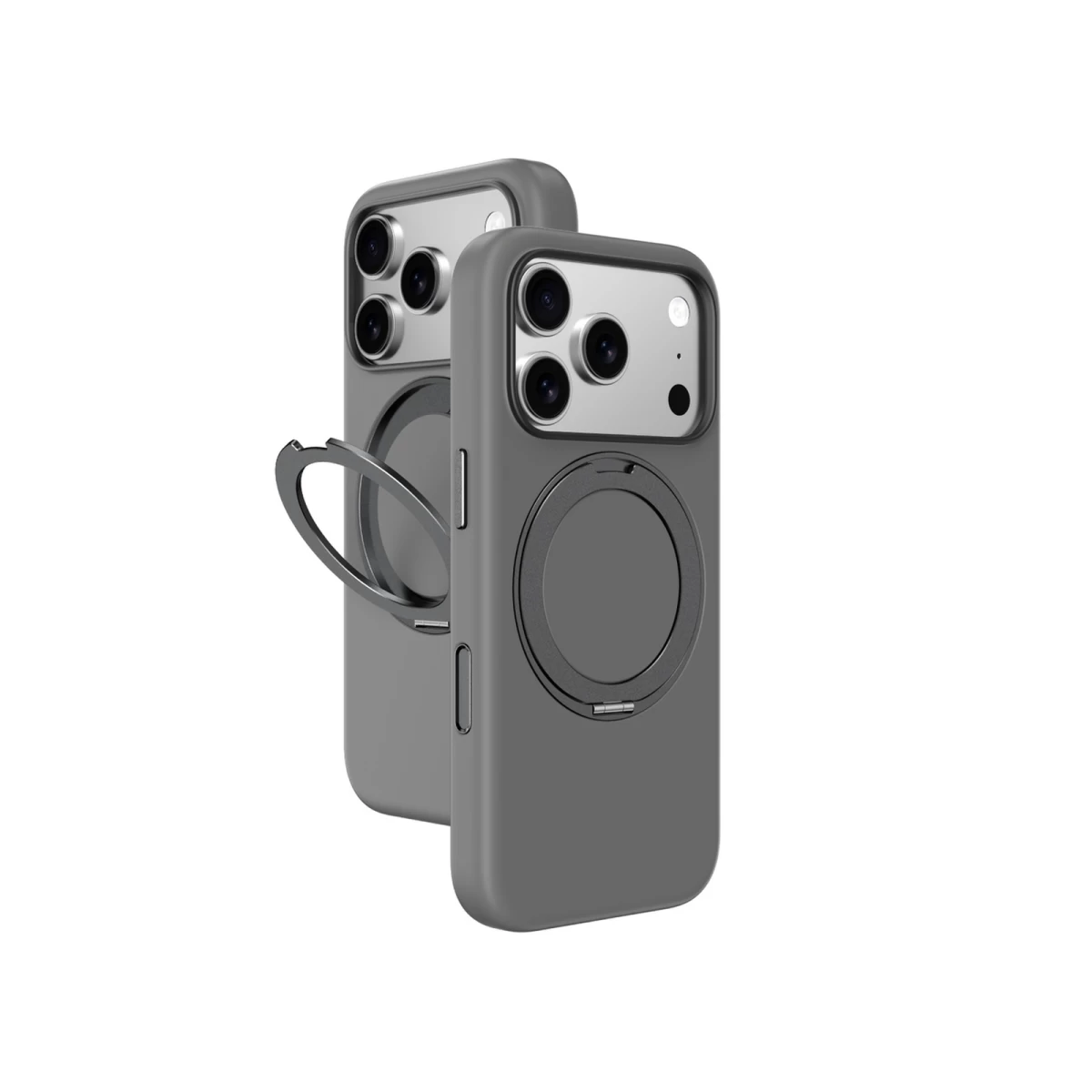 Dėklas Su Stovu iphone 17 Pro Cloudie - Pilkas