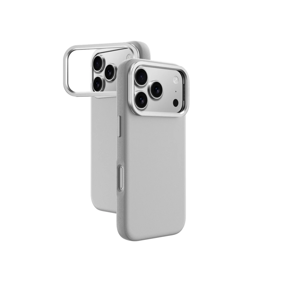 Dėklas Su Stovu iphone 17 Pro Max Glamour - Pilkas