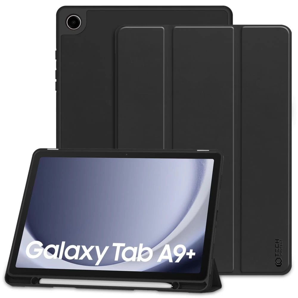 Dėklas Su Stovu, Skirtas samsung Galaxy Tab A9+ 11'' X210 / X215 / X216 Sc Pen - Juodas