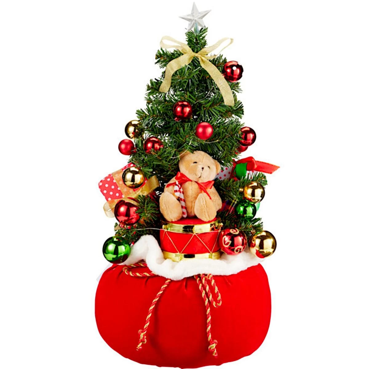 Dekoratyvinė Eglė 60 Cm, 25 Led, Laikmatis – Meškutis
