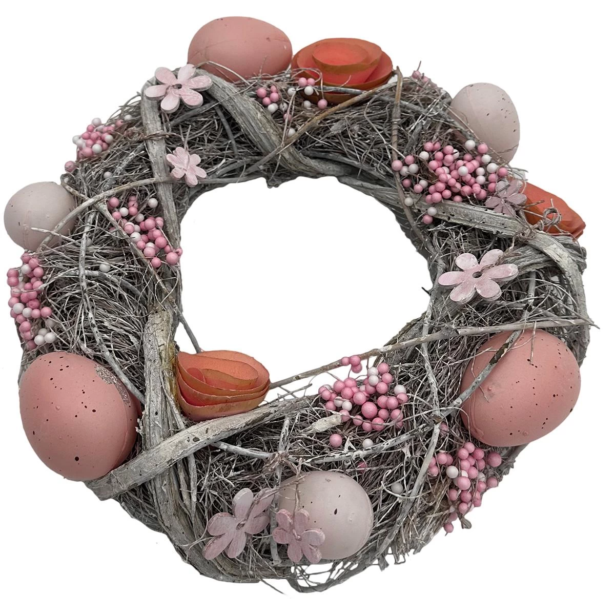 Dekoratyvinė Girlianda Balta Ir Rožinė 24 Cm Skersmens