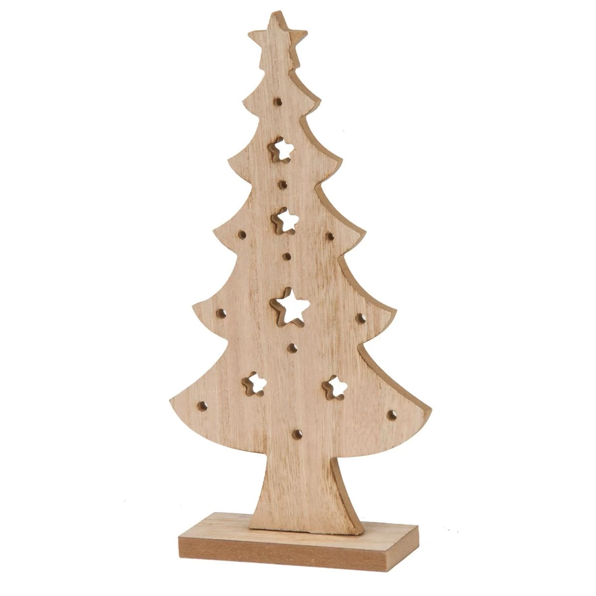 Dekoratyvinė Medinė Kalėdinė Eglutė 32cm žvaigždė