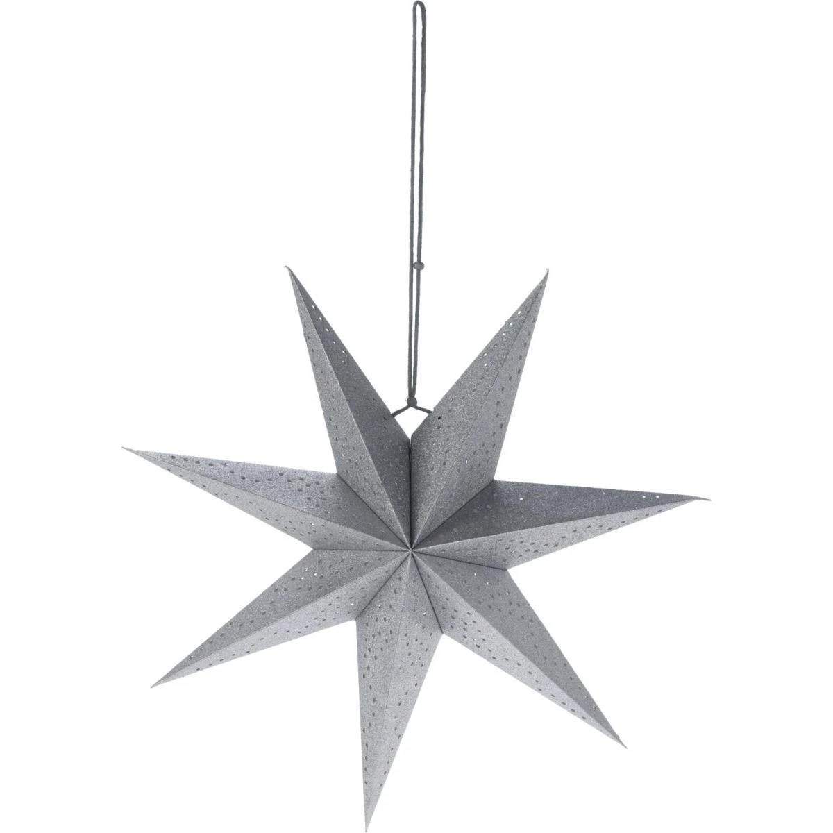 Dekoratyvinė Popierinė Kabanti žvaigždė 45cm Sidabrinė