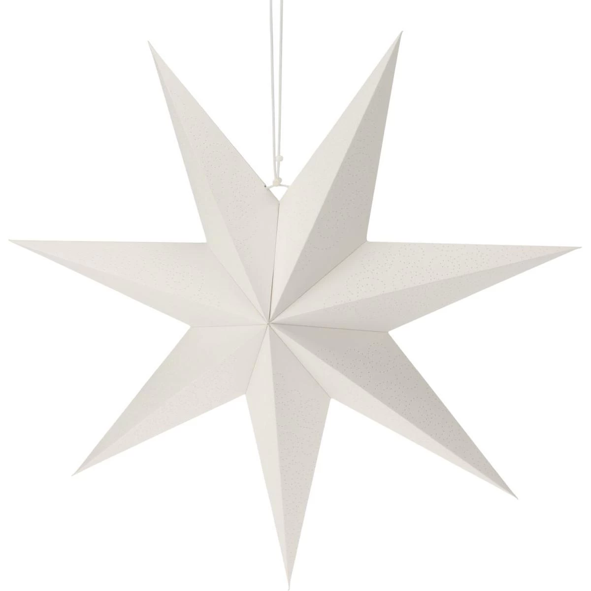Dekoratyvinė Popierinė Kabanti žvaigždė 60 Cm Balta
