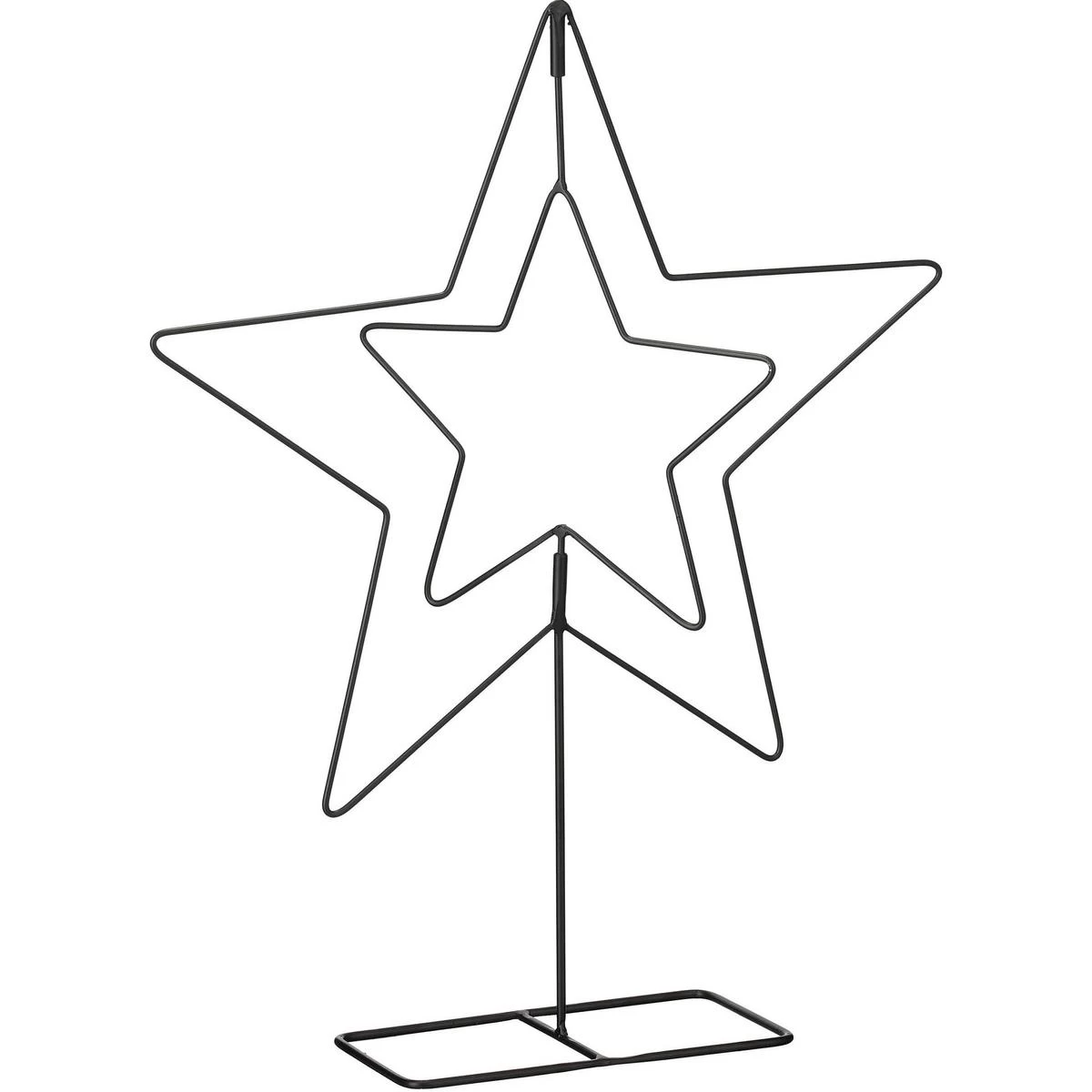 Dekoratyvinė žvaigždė 50 Cm Juodas žėrutis