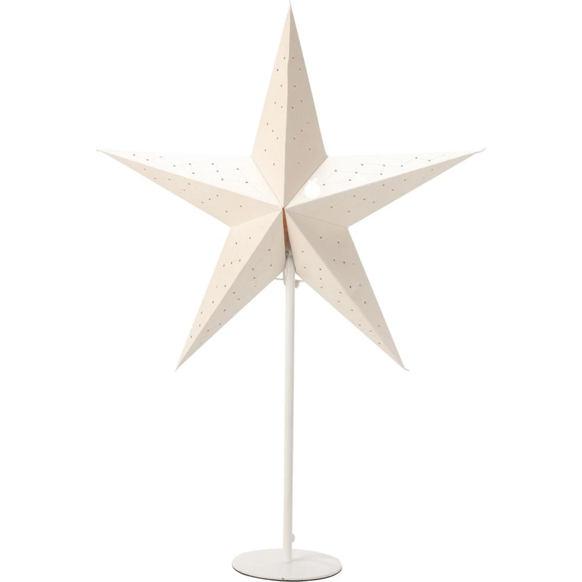 Dekoratyvinis Advento žvaigždės šviestuvas 45cm Baltas
