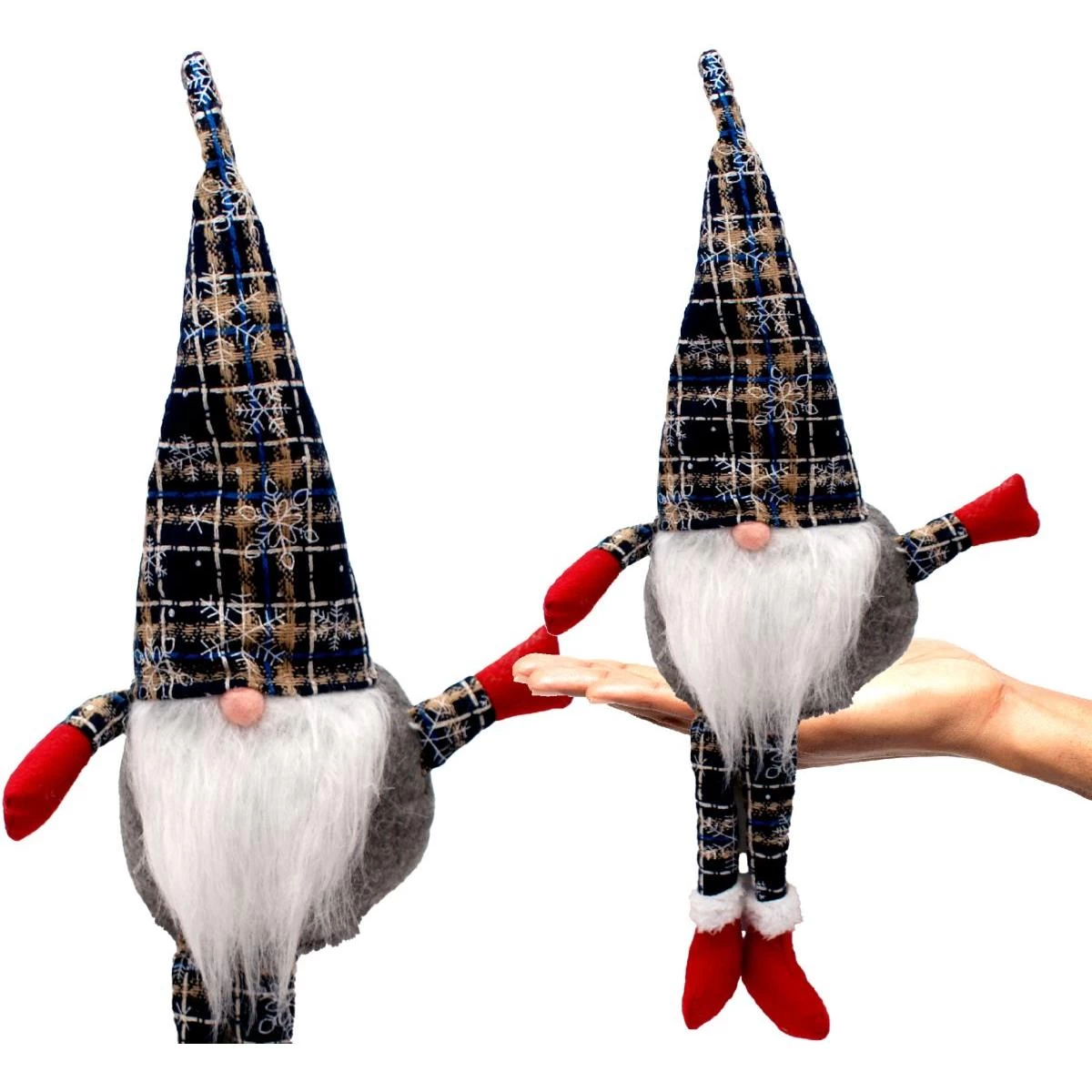 Dekoratyvinis Nykštukas 30+20cm Tamsiai Mėlynas Langelis