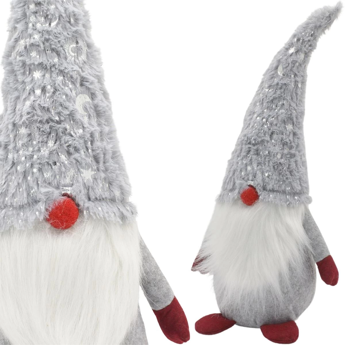Dekoratyvinis Nykštukas Gnomas Pilkas 45cm