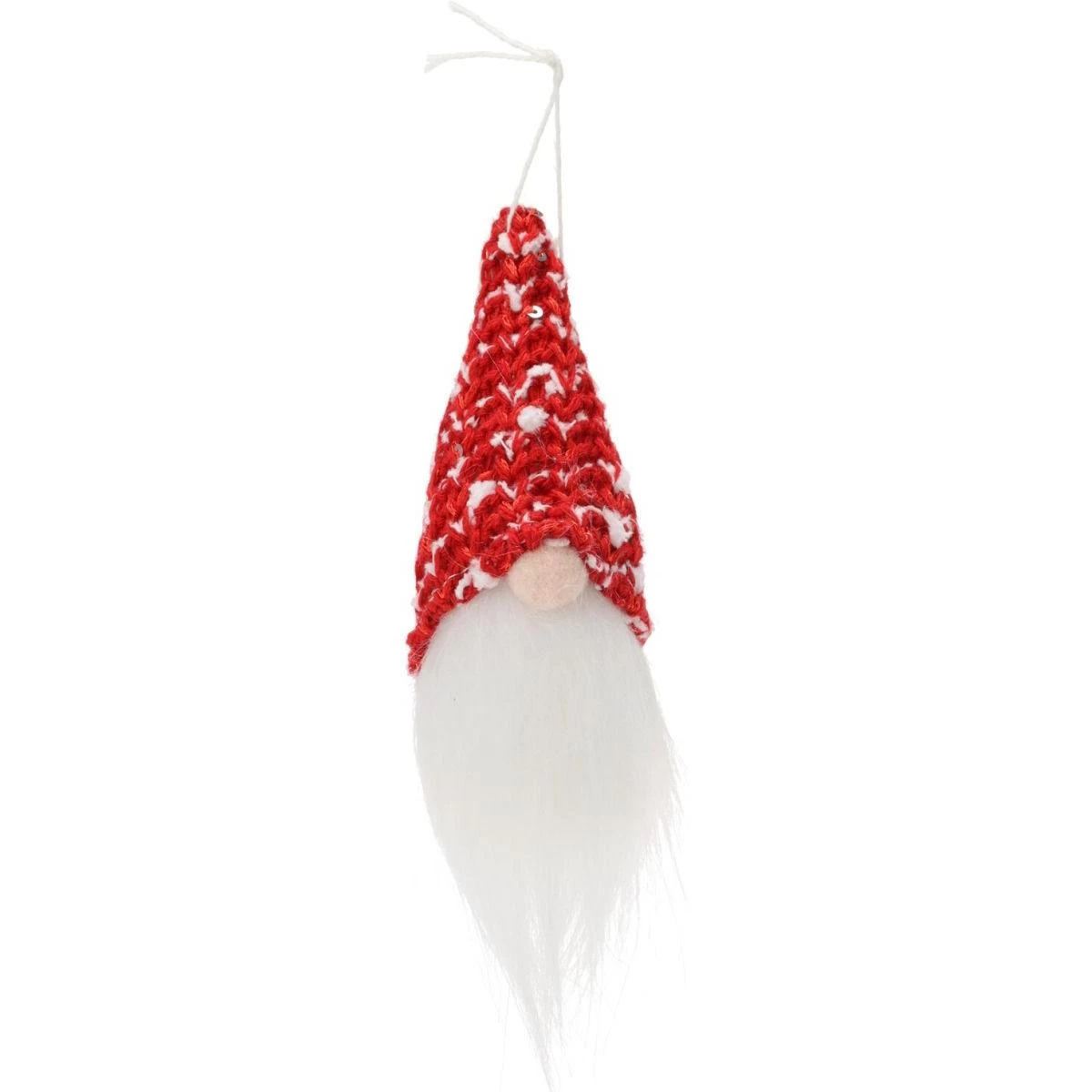 Dekoratyvinis Pakabukas Santa Claus 11cm Blizgučiai Raudona