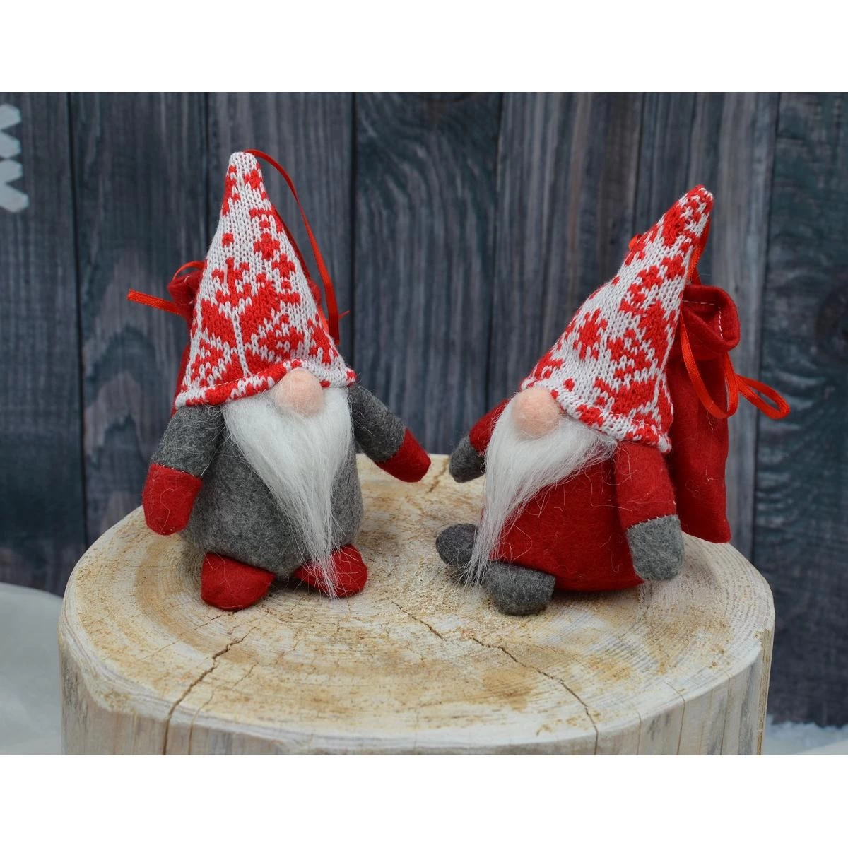 Dekoratyvinis Puodelis Su Dovanų Maišeliu 15 Cm Pilkas