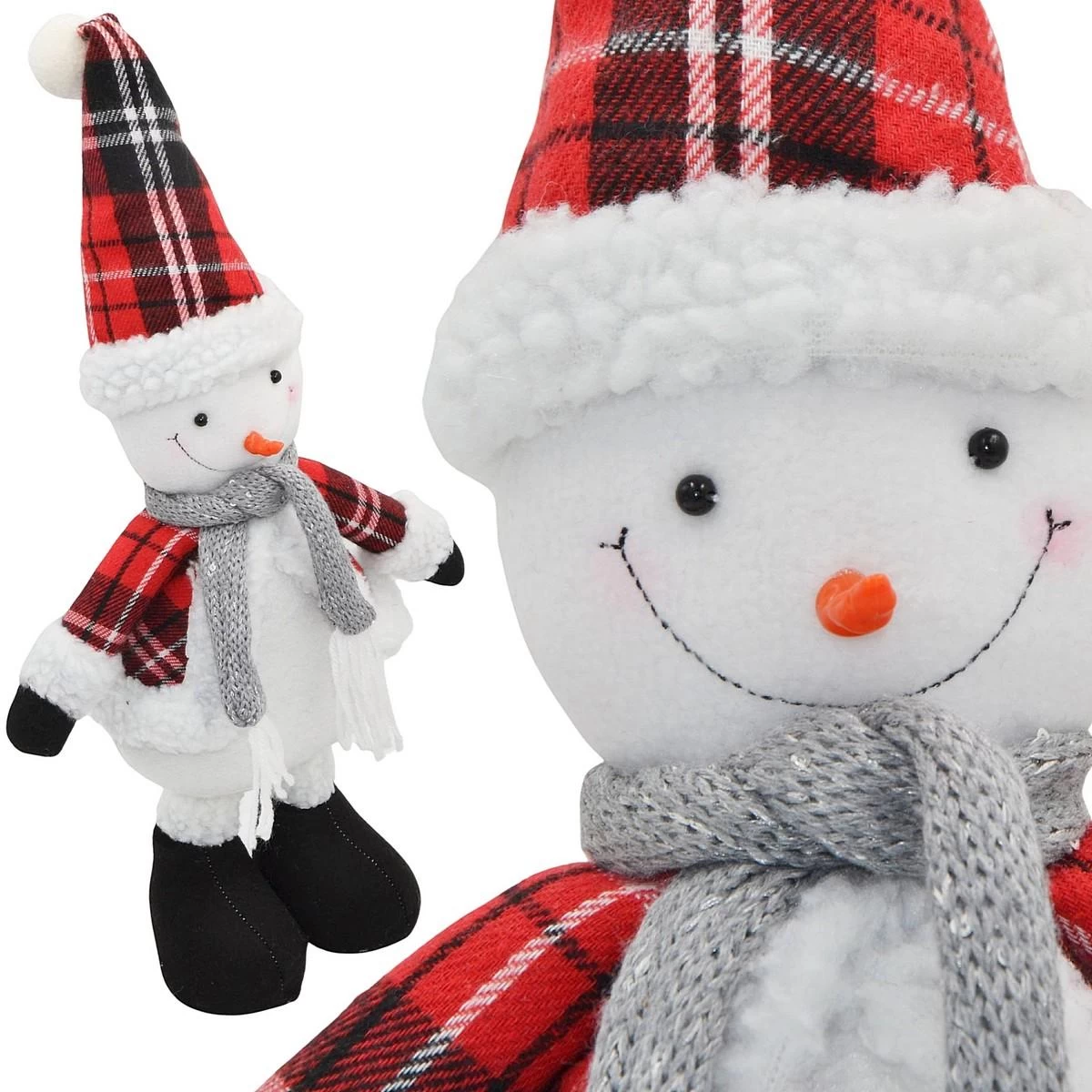 Dekoratyvinis Sniego Senis 50 Cm Pilkas