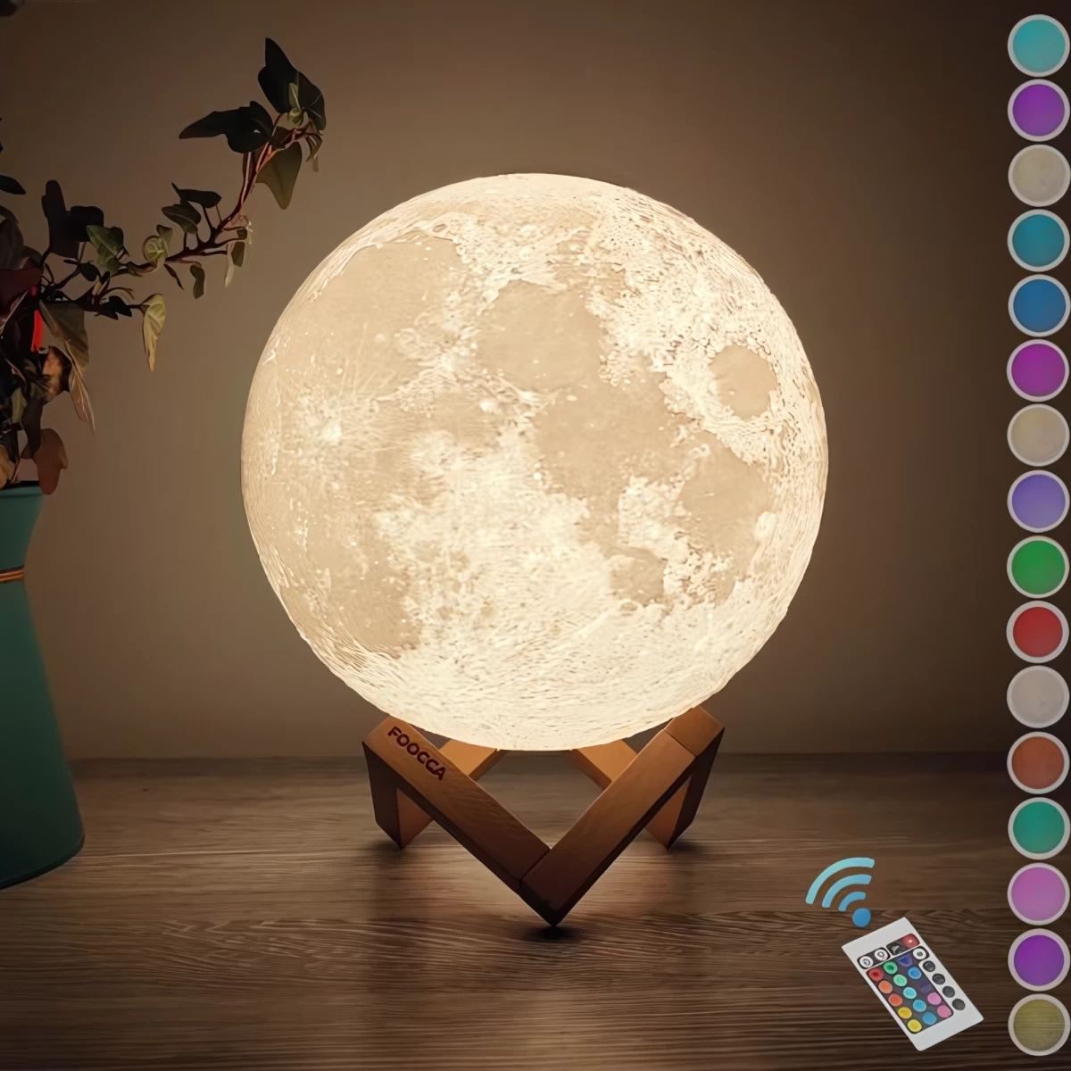 Dekoratyvinis šviestuvas Foocca Moon Lamp