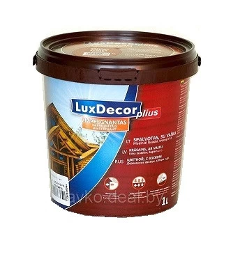 Dekoratyvins medienos impregnantas Luxdecor, (Olivka) 1l