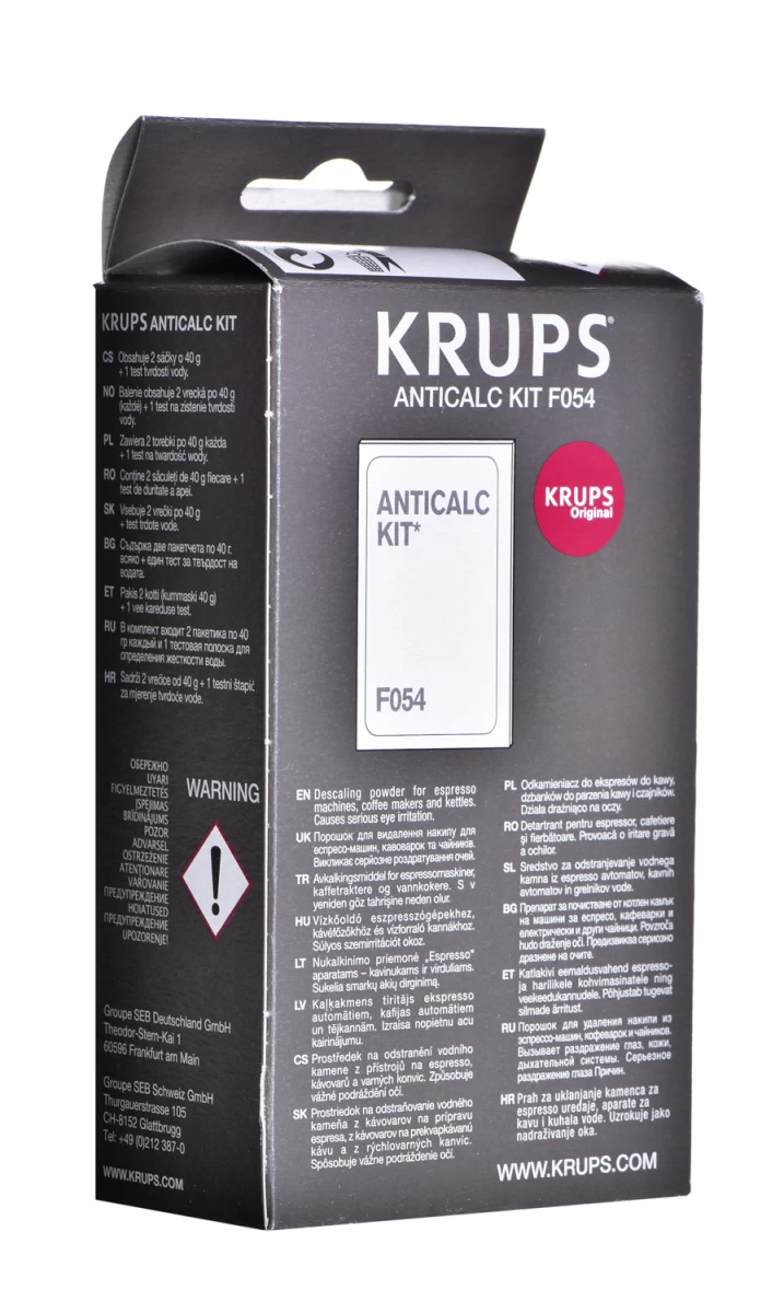 Descaler for cleaning coffee machines Krups F05400 (Descaler x 1)