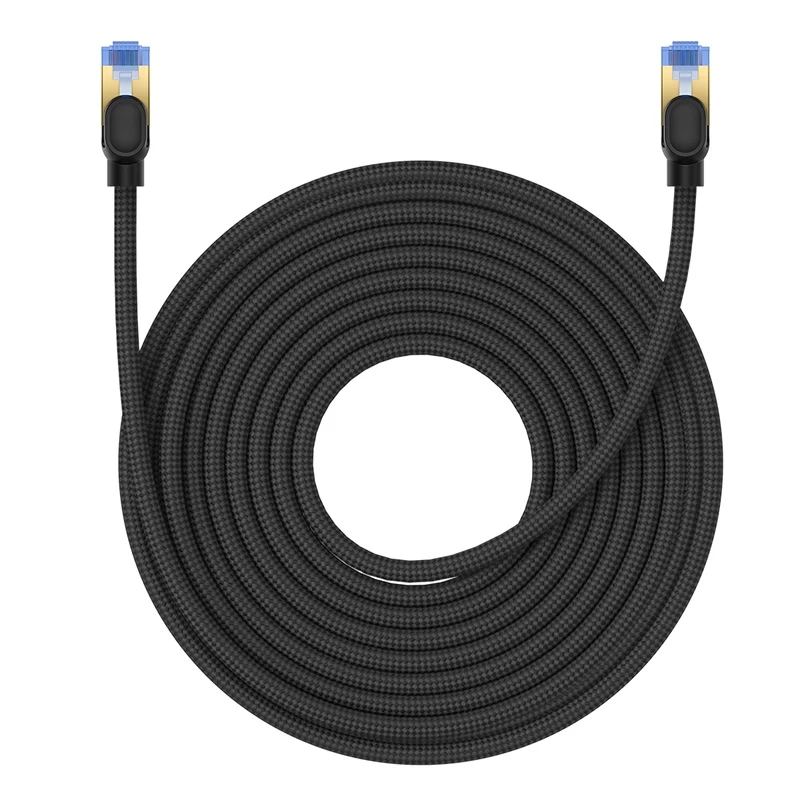 Didelės Spartos Lan Kabelis Rj45 Cat.7 10gbps 15 M Juodas