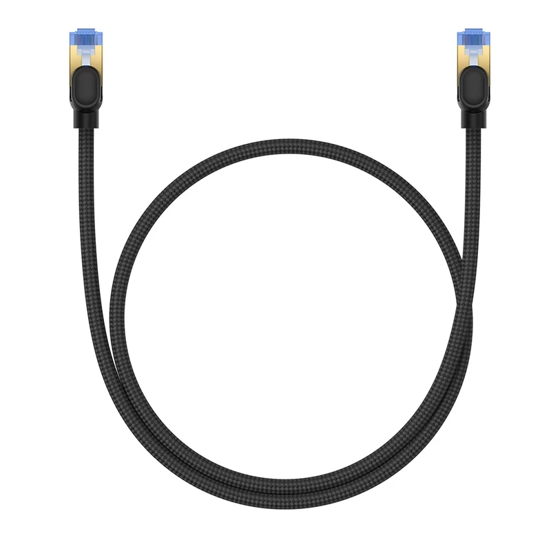 Didelės Spartos Lan Kabelis Rj45 Cat.7 10gbps, Pintas 0,5 M, Juodas