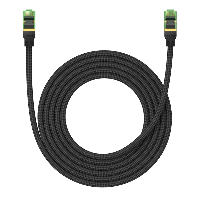 Didelės Spartos Lan Kabelis Rj45 Cat.8 40gbps, Pintas 3 M, Juodas