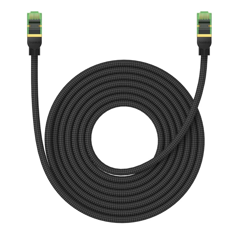 Didelės Spartos Lan Kabelis Rj45 Cat.8 40gbps, Pintas, 8 M, Juodas