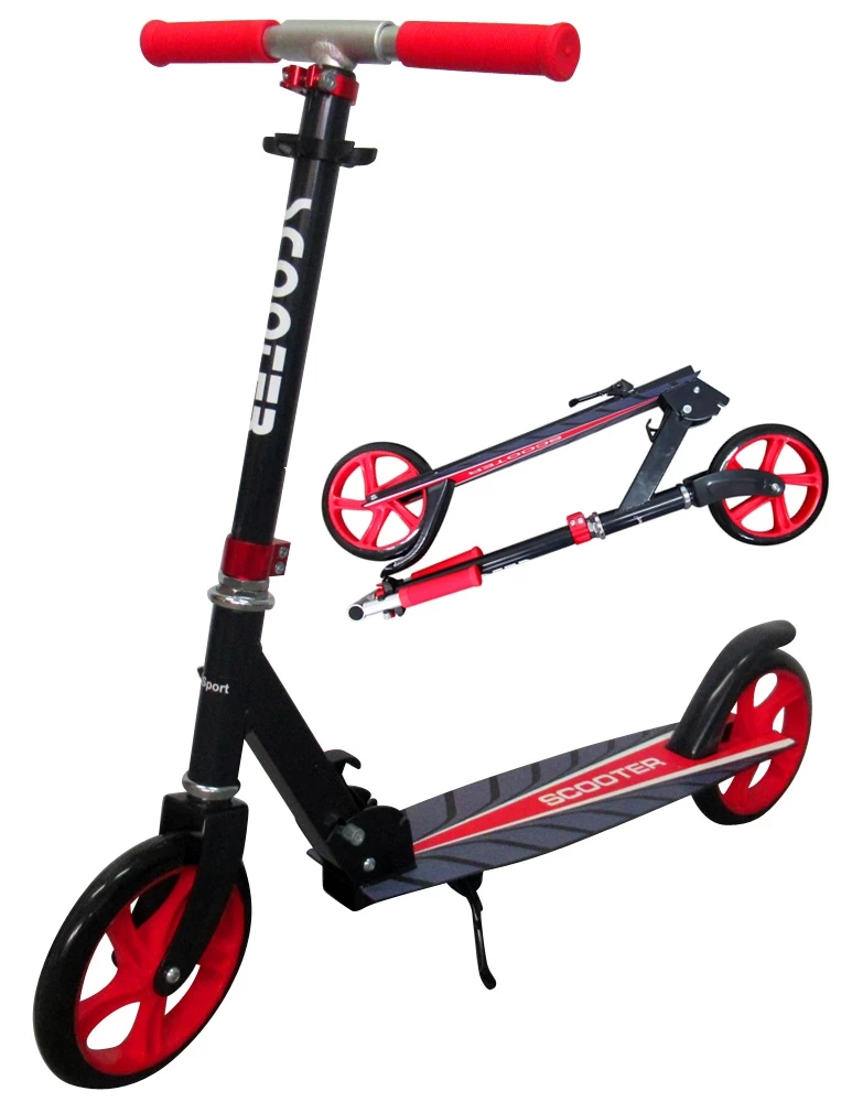 Didelis Motoroleris H4 Red Sulankstomas R-sport 200 Mm Ratais Iki 100 Kg
