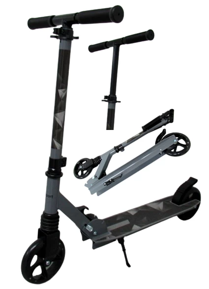 Didelis Sulankstomas Paspirtukas H10 Black R-sport 145 Mm Ratais Iki 100 Kg