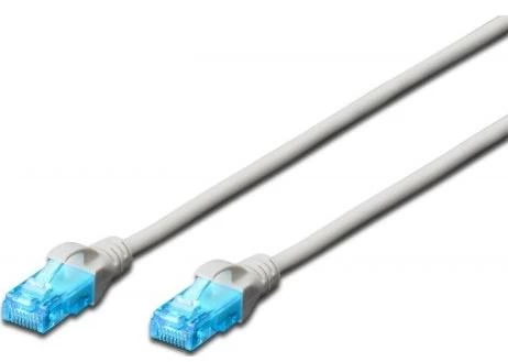Digitus Cat5e U/utp 0,5 M Pilkos Spalvos 0,5 Komutacinis Kabelis