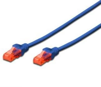 Digitus Cat6 U/utp 0,5 M Mėlynos Spalvos 0,5 Komutacinis Kabelis