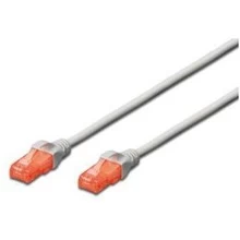 Digitus Cat6 U/utp 0,5 M Pilkos Spalvos 0,5 Komutacinis Kabelis