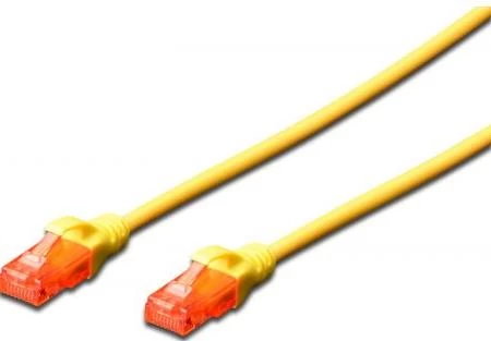 Digitus Cat6 U/utp 1 M Geltonos Spalvos 1 Komutacinis Kabelis
