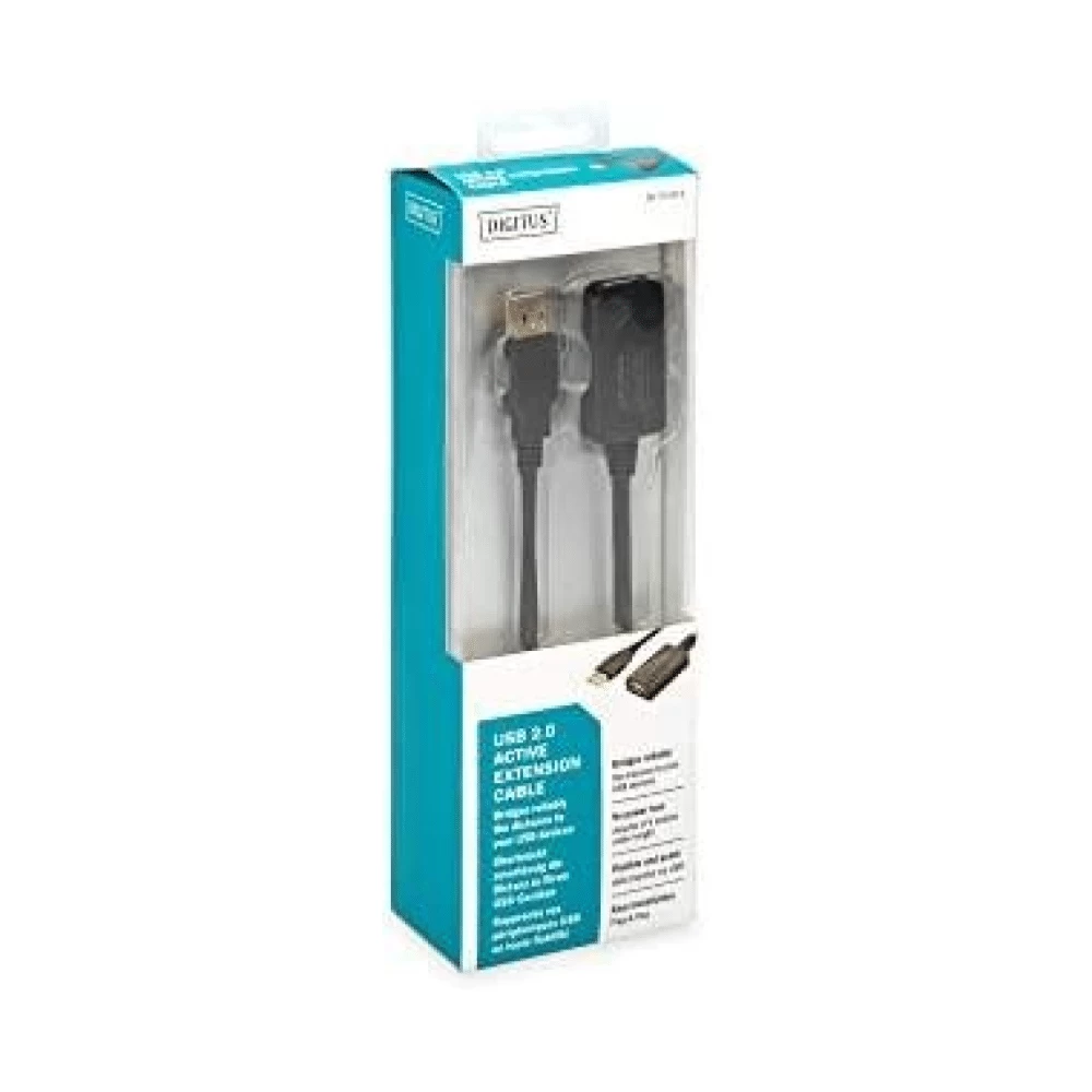 DIGITUS kartotuvo laidas USB2 ilgintuvas su stiprintuvu 5m DA-70130-4 (Ekspozicinė prekė)
