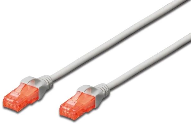 Digitus Rj-45 - Rj-45 1 M Pilkos Spalvos 1 Komutacinis Kabelis