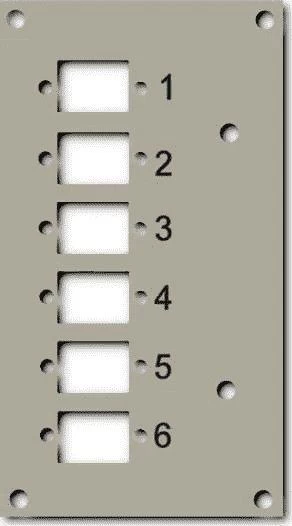 Din Jungiklio Skydelis Efb 53705.1v3, 6x Sc Simplex/lc Duplex