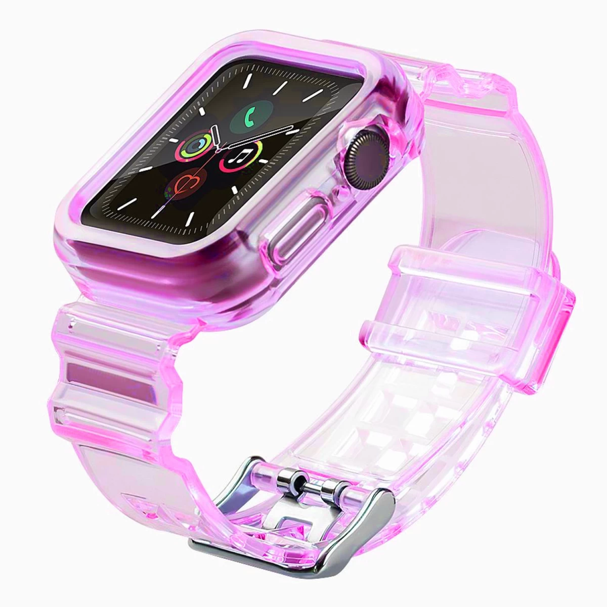 Dirželio šviesos Rinkinys Silikono Dirželio Apyrankė Apyrankė Laikrodžio Korpusas, Skirtas Watch 6 44mm / Watch 5 44mm / Watch 4 44mm / Watch Se 44mm Raudona Dirželio šviesos Rinkinys Silikono Dirželio Apyrankė Apyrankė Laikrodžio Korpusas, Skirtas Watch 6 44mm / Watch 5 44mm / Watch 4 44mm / Watch Se 44mm Raudona