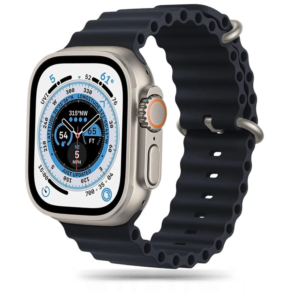 Dirželis apple Watch 4 / 5 / 6 / 7 / 8 / 9 / Se / Ultra 1 / 2 42/44/45/49 Mm iconband Pro - Juodas