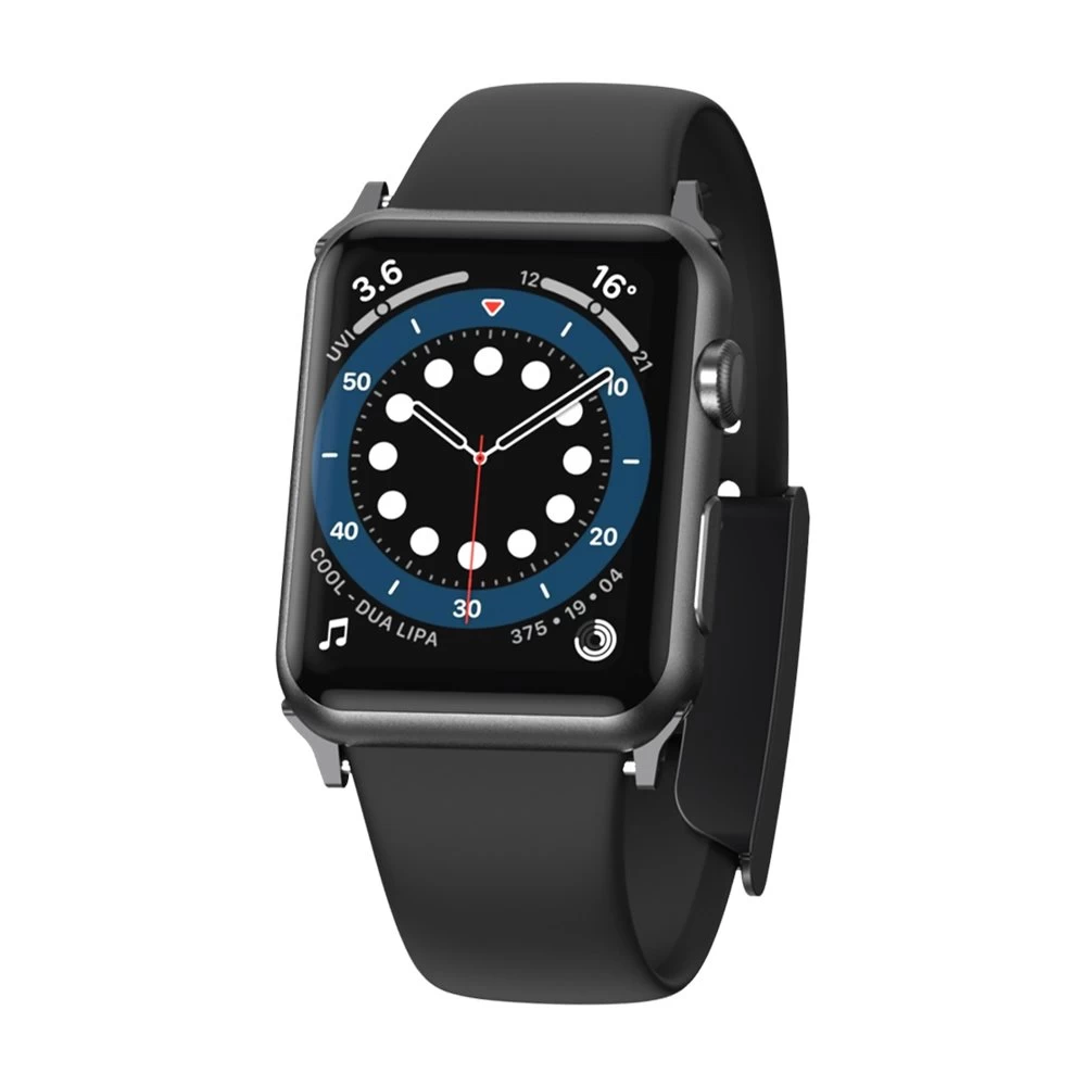 Dirželis Apyrankė Juosta apple Watch 3/4/5/6/se 38-40 Mm Slip-thru Juoda
