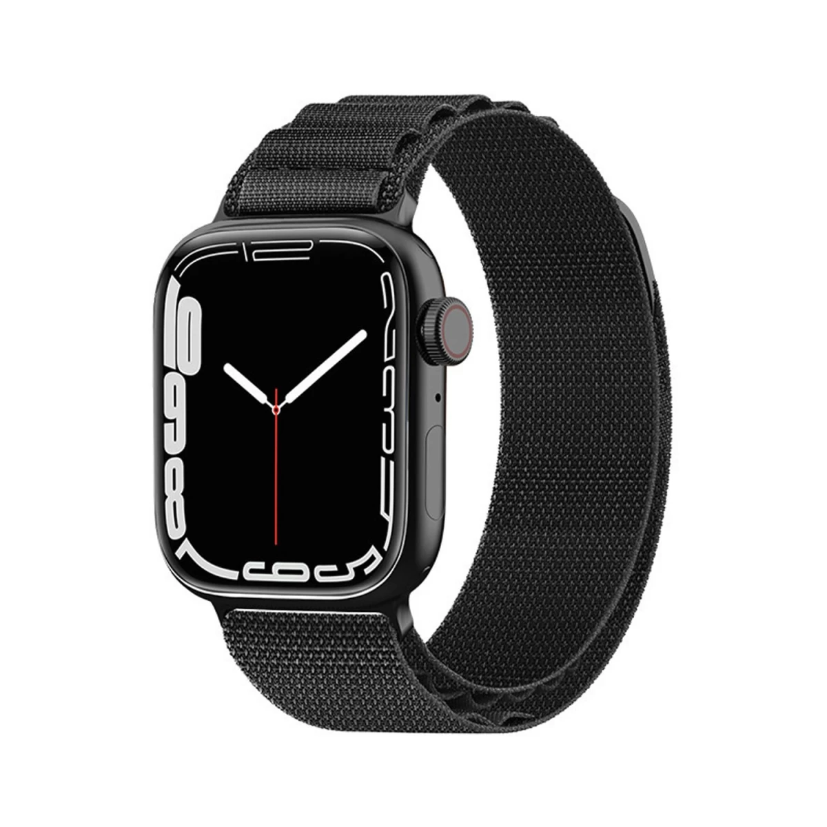 Dirželis Su Plienine Sagtimi alpine, Skirtas apple Watch 38/40/41 Mm - Juodas