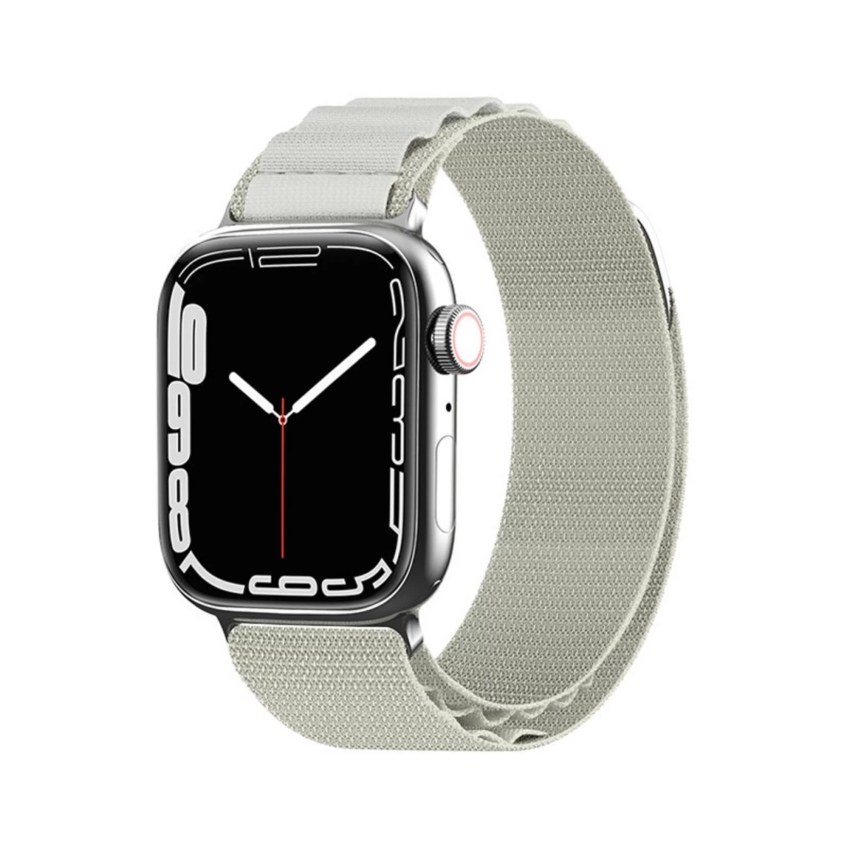 Dirželis Su Plienine Sagtimi alpine, Skirtas apple Watch 42/44/45/49 Mm - Sidabrinis