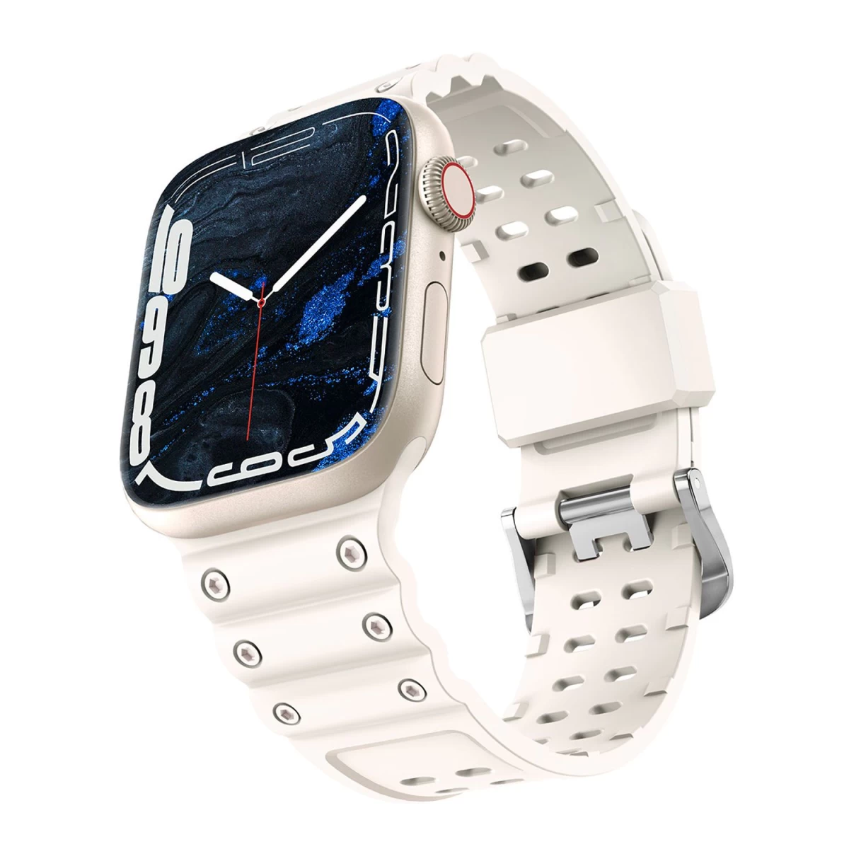 Dirželis Triguba Apsauga Apple Watch Ultra, Se, 9, 8, 7, 6, 5, 4, 3, 2, 1 (49, 45, 44, 42 Mm) Apyrankės Juosta Smėlio Spalvos Dirželis Triguba Apsauga Apple Watch Ultra, Se, 9, 8, 7, 6, 5, 4, 3, 2, 1 (49, 45, 44, 42 Mm) Apyrankės Juosta Smėlio Spalvos